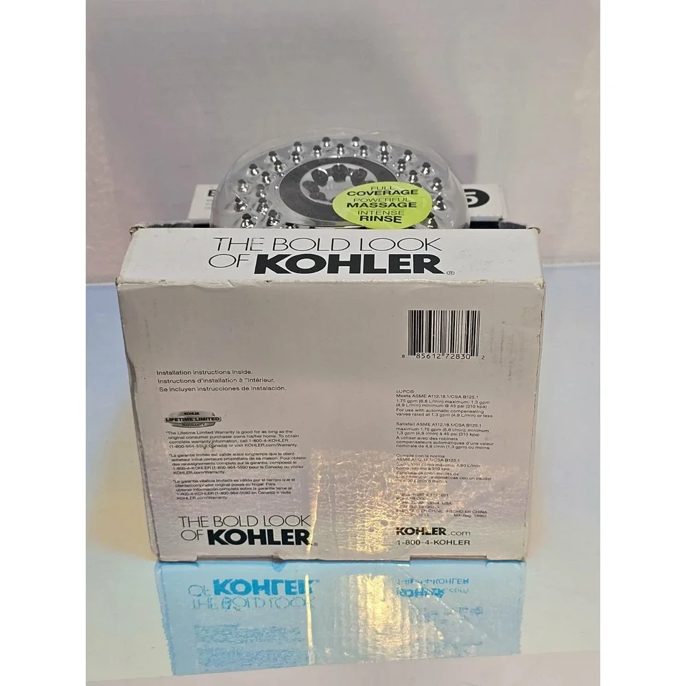 Kohler Enlighten 5-Spray Multifunction Showerhead Polished‎ Chrome NIB